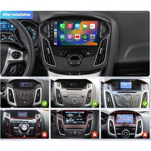 Radio de coche 2 DIN de 4 núcleos con Mirror Link y bluetooth para Ford Focus 2