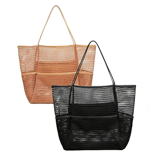 Sac de plage en maille grand format pliable pour en finir avec le sable