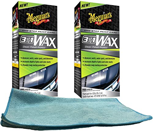 Meguiar's G191016 3-In-1 Cera con Paño Microfibra miniatura 1