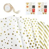 Diferentes ocasiones: juego de papel de regalo adecuado para cumpleaños, baby shower, graduación, boda, aniversario, día de la madre, día del padre, día de San Valentín, Navidad, etc.