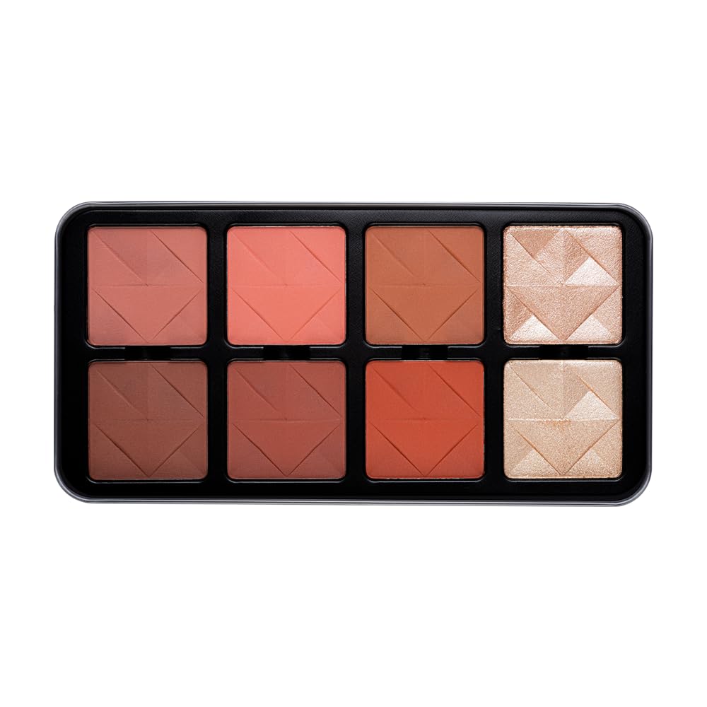 Character Pro Highlighter & Blush Palette | Radiant Glow & Natural Flush | Long-Lasting Silky Formula for All Skin Tones | Professional Face Palette for Makeup Artists & Beginners-image-11