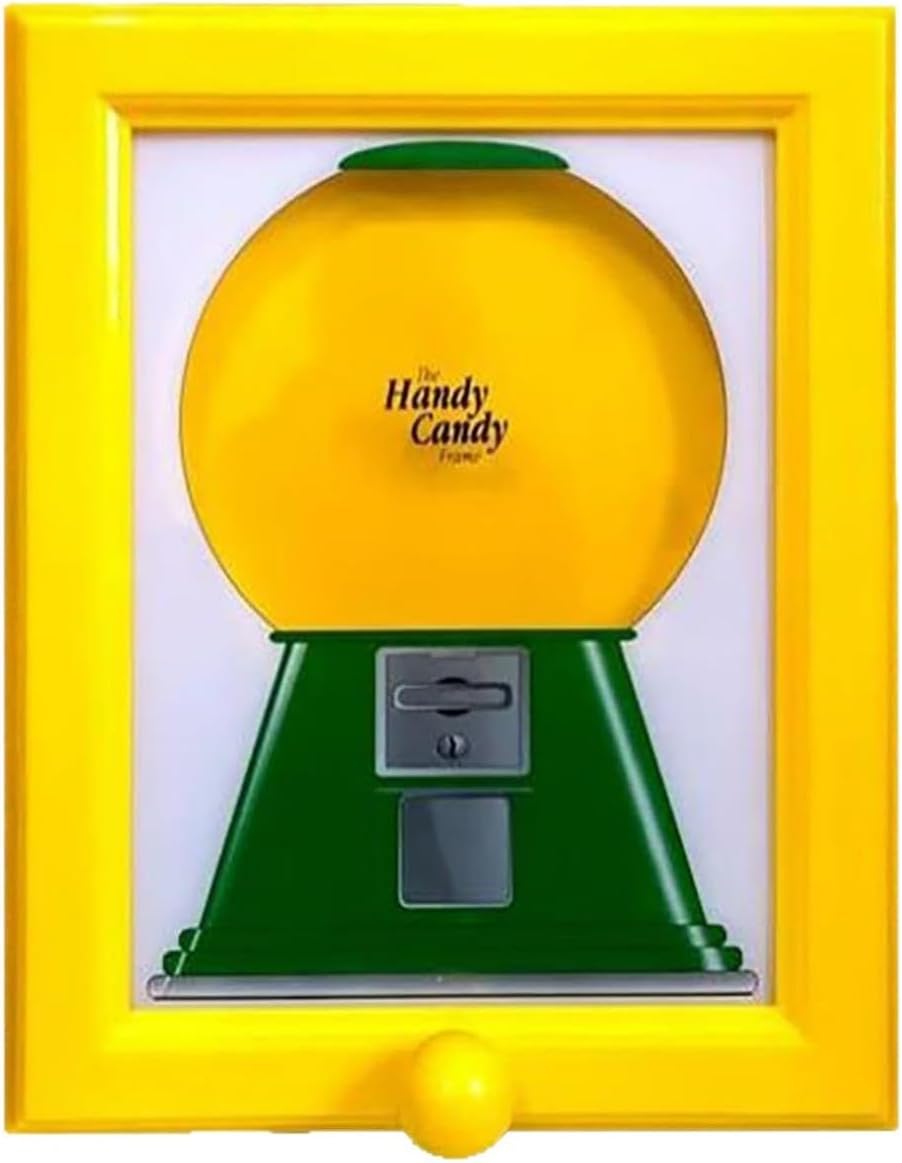 Vintage Candy-Themed Photo Frame – Retro Decorative Display for Home, Office, or Gift Collectors