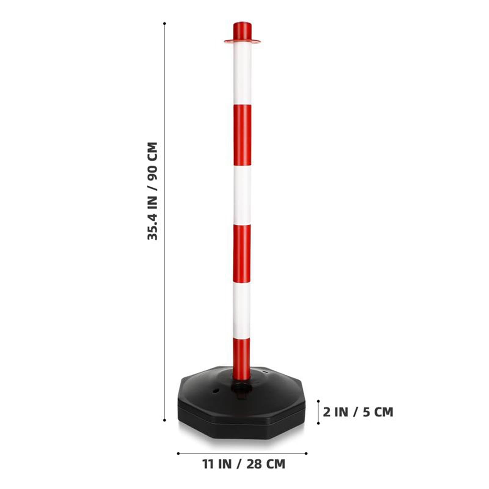 Traffic Warning Column - Crossing Sign Traffic Pile Reflective Movable | Traffic Delineator Post Cones | Adjustable Safety Barriers Warning Column for Construction | Vehicle Restrictions