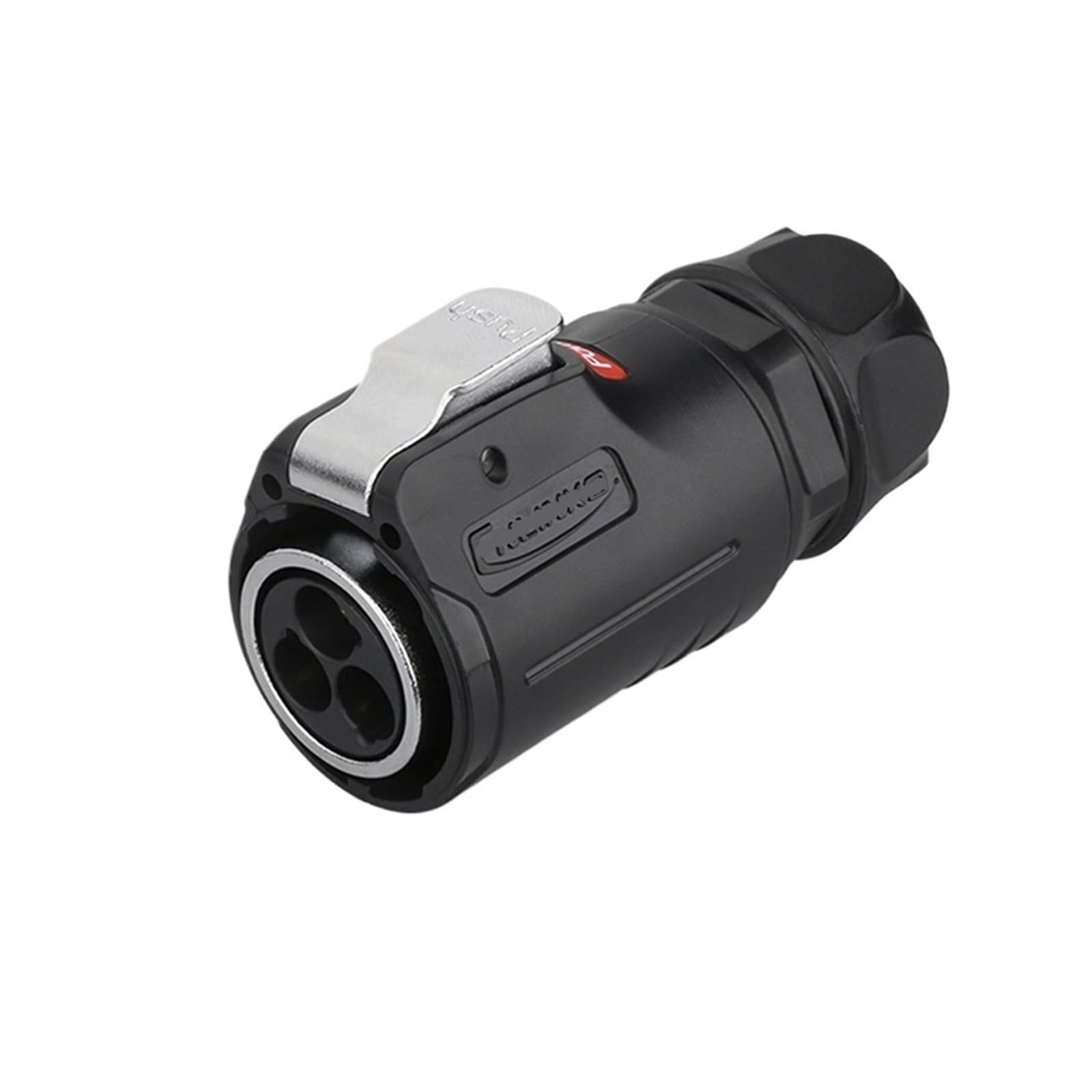 Conector macho LP24 impermeable de 3 pines con pasador multinúcleo de 25A