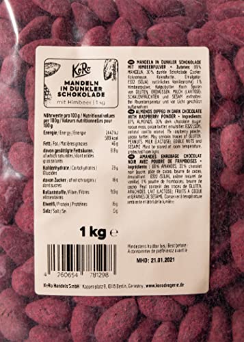 KoRo - Amandelen met pure chocolade en frambozenpoeder 1 kg - Image 6