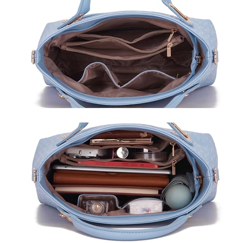 Image of Purse for Women Fashion Medium Shoulder Bag Crossbody Handbag Set 4PCS | Stylish Style,Chain Texture Design,with a Crossbody Strap,4-in-1 Multi-Style Purse Set