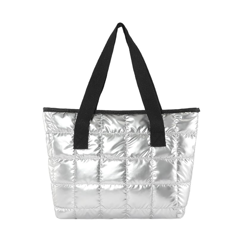 Bolsa Tote Acolchada SMAROICE Negra con Cierre miniatura 1