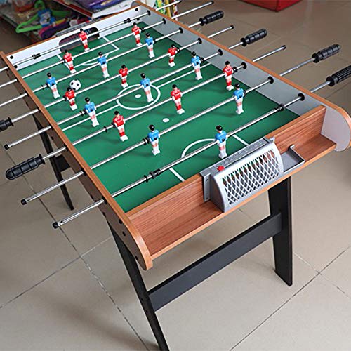 KHYTEBV Tischfußballtisch aus Holz mit Beinen, freistehender Fußballtisch, Tischfußballspiel, für Erwachsene und Kinder, für Spielzimmer und Familienspieleabend – Bild 3