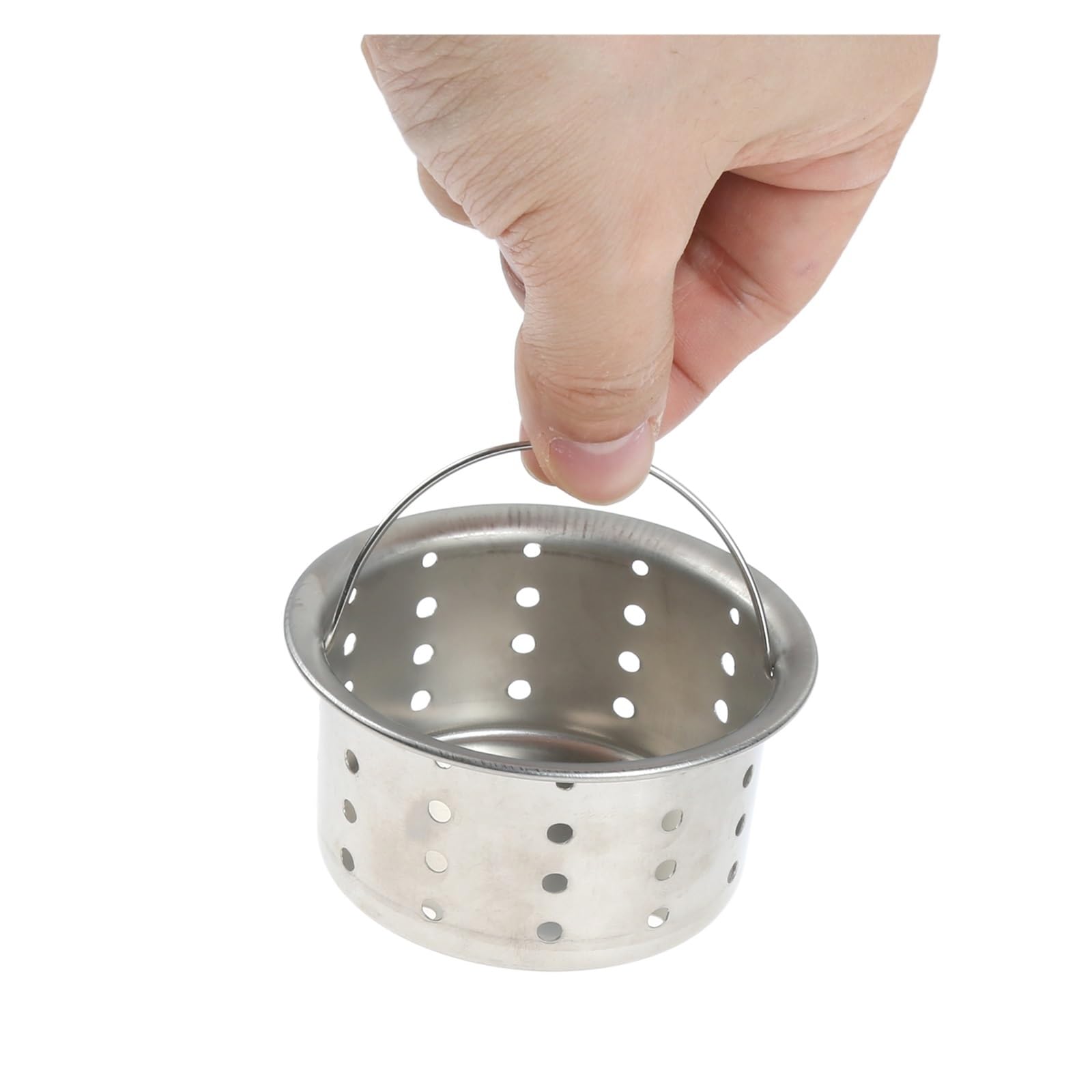 Baynopurin One Color Sink Strainer Waste Stainless Steel Sink Drain Basket
