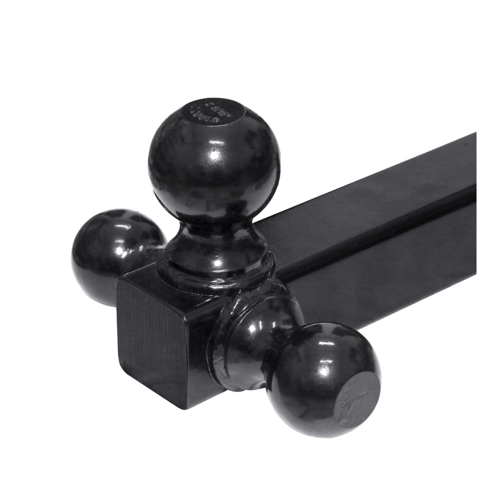 Zaczep do przyczepy, TRI-Ball Mount Trailer Hitch Class 2 3 i 4 pasuje do 2" Odbiornik do pickup SUV. Ciężkie obciążenia czarnej stałej rurki