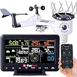 Weather Station Wireless Australia from Austrlian Local Business-PanTech Brand-Bonus Bird Spike Kit-Smart Wi-Fi with Color Display, Thermo-Hygrometer,Rain Gauge,Wind Speed, Wind Direction,Light,UV