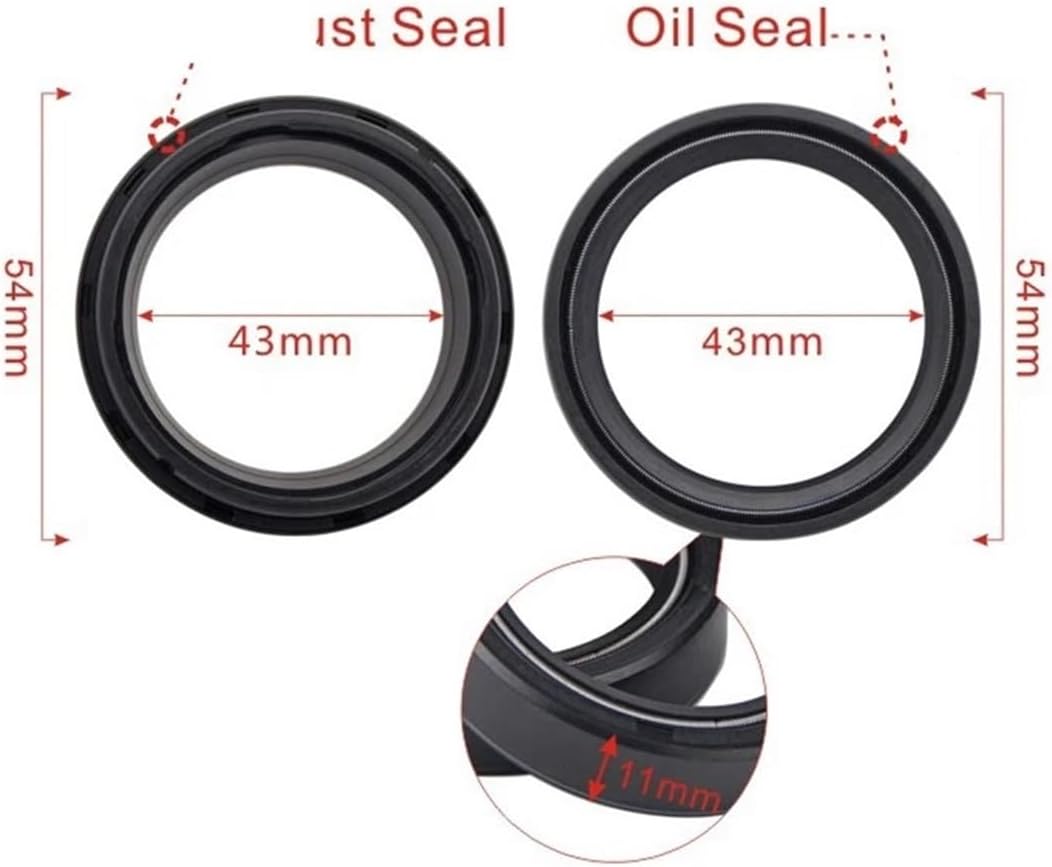 43/54/11 オイルシールフォーク 43mm XR 250 400 600 650 VFR800 CB 1300 1000 CB