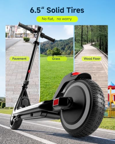 Image of ECOROAD EK6 Kids Electric Scooter for 6-12, 3 /6 /10mph Speeds for Ultimate Comfort & Adjustable Height, 150W & Dual Brake Safety Electric Scooter, for Outdoor Play, Park Rides (Rider:3.9-5.2 FT)