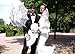 VON LILIENFELD Abanico Boda Nupcial Mujer Accesorio Carmen, Blanco