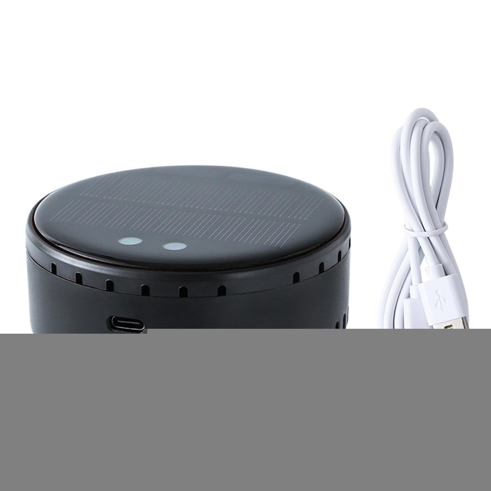 Car Air Purifier Odor Eliminator, Solar Portable HEPA Air Freshener, kompaktowy design, kabel USB, do pojazdów, sypialni, toalety, małego domu deodorizing 3,43 x 3,66 x 1,42 cala