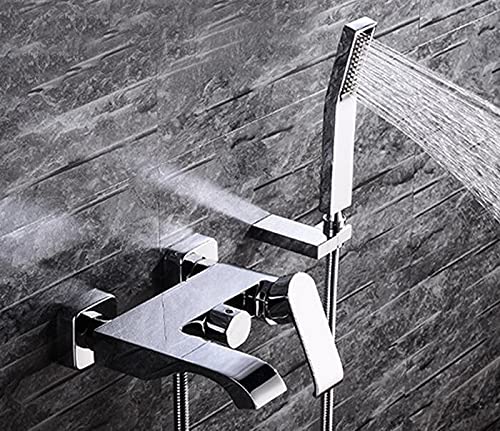 Mitigeur de baignoire cascade mural BF863 avec ensemble douche à main pour salle de bains