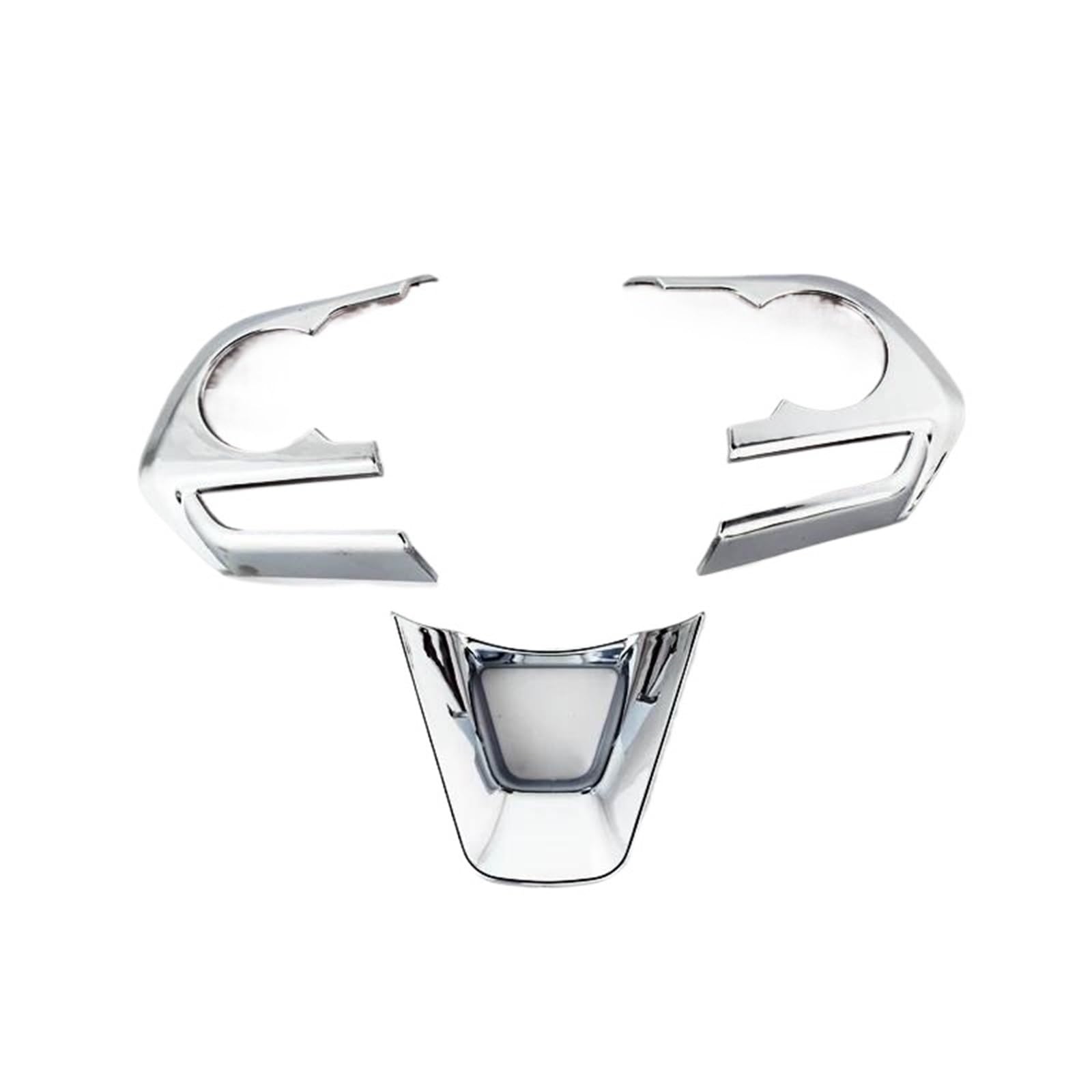 Auto Inner Parts Car Steering Wheel Panel Decoration Cover Sticker for Toyota for Avalon for Corolla for Cross RAV4 2019 2020 2021 2022 2023 2024 Interior Styling Cover(Bright Silver)