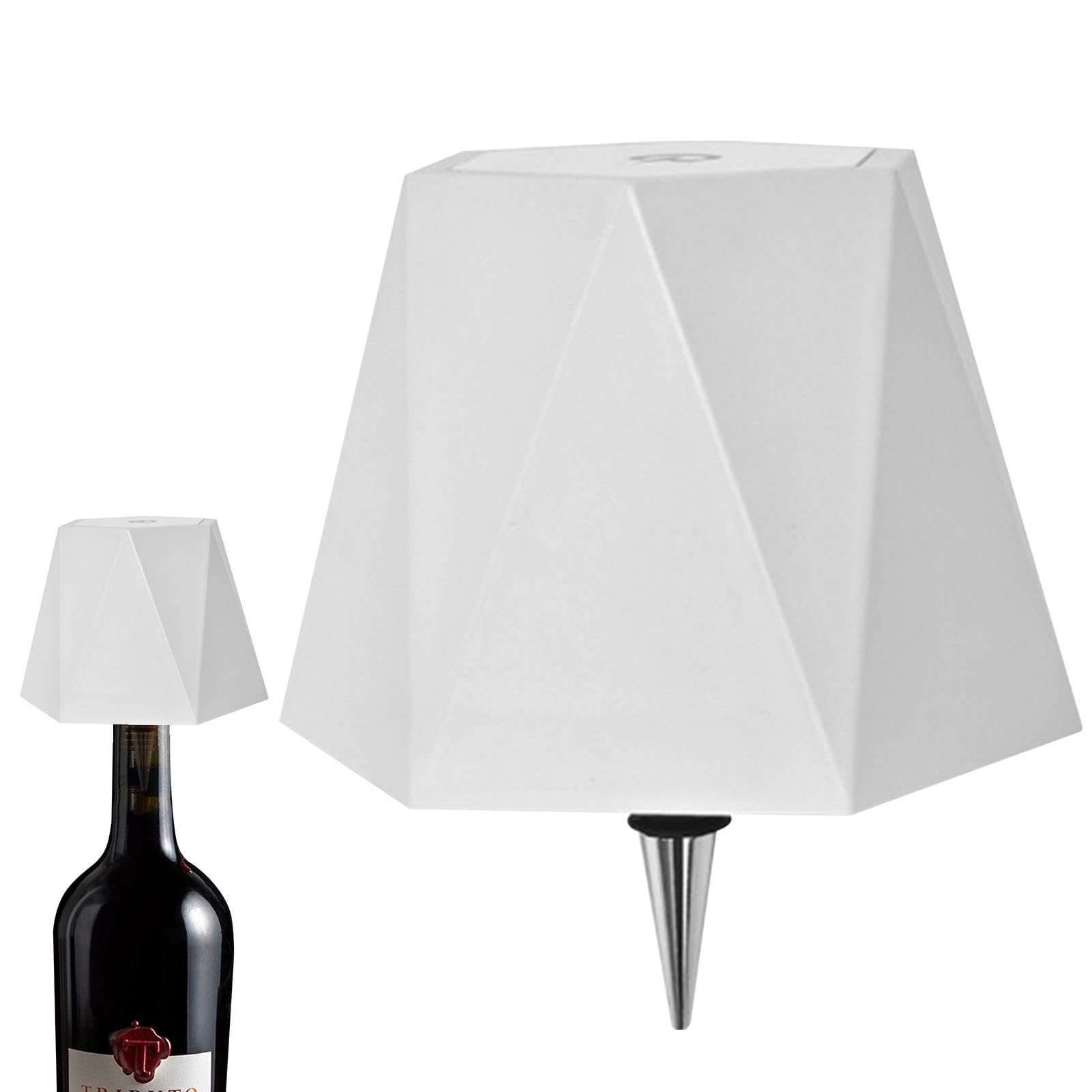 Wireless bottle lamp, Wine Bottle LED Light, 3 Color Dimmable Wine Bottle Light Touch Control Table Lamp, Portable Wine Bottle Night Light, wireless bottle lampshade for Bar Restaurant Room