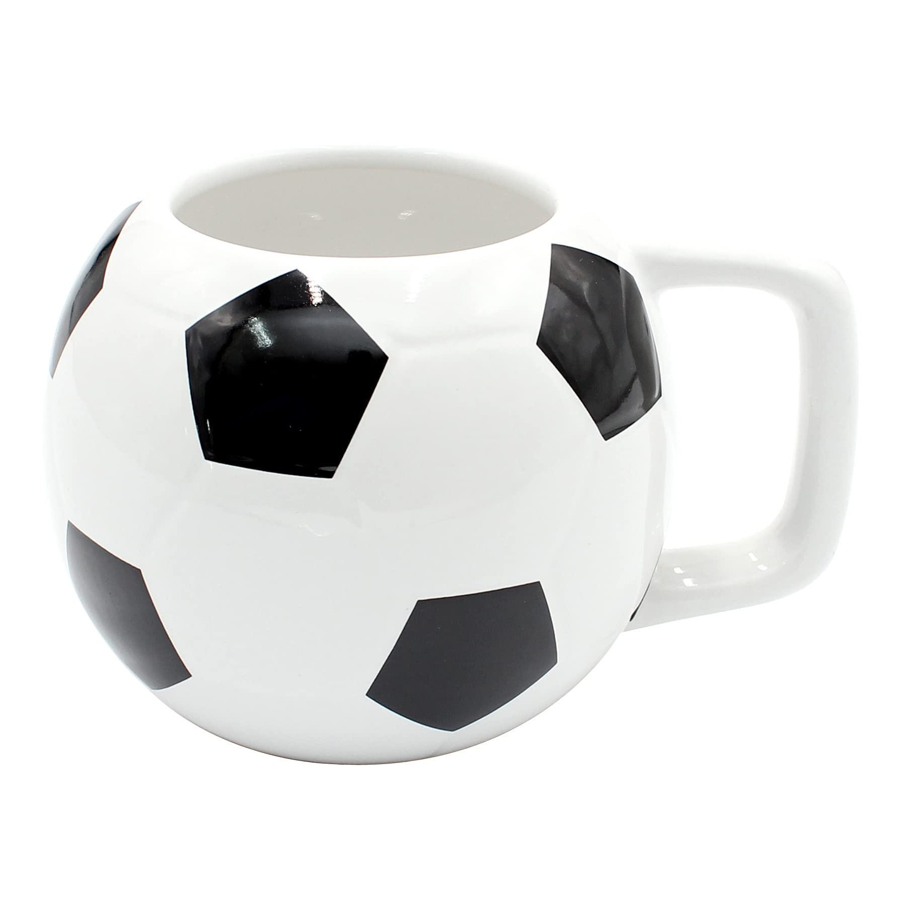 Dekohelden24 Ceramic Coffee Mug with Football Design Height Approx. 10 x 7 cm Capacity 400 ml