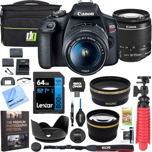 Canon EOS Rebel T7 DSLR Camera Bundle with EF-S 18-55mm is II Len...