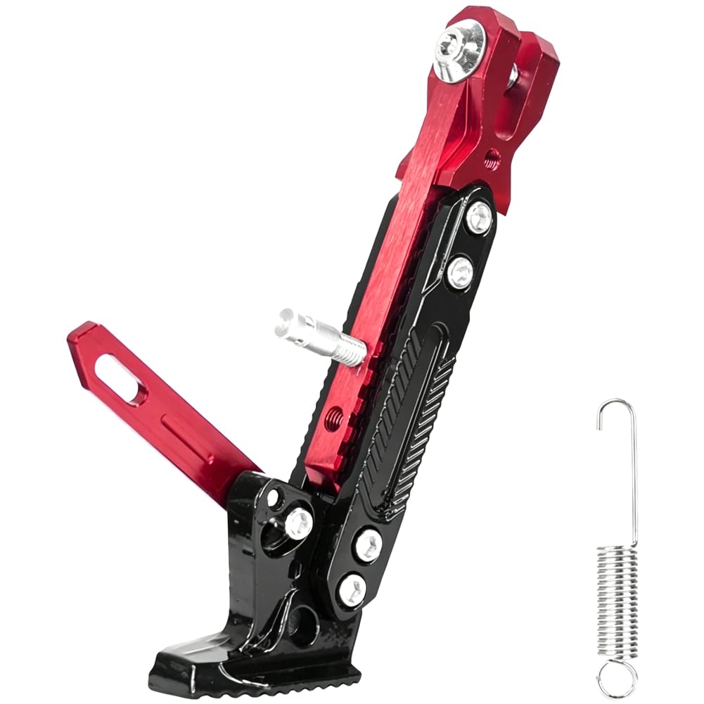 Onchdbfhuu Upgrade Adjustable Kickstand Parking Bracket Foot Support for Modified Single-Leg Support Electric Scooter Accessories