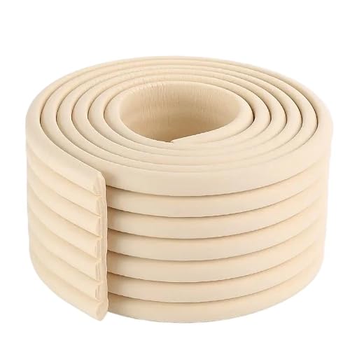 Safety Edge Corner Guards Protector， Safety Edge Guard 2M 80x8mm Multicolor Furniture Corner Protector(Beige)