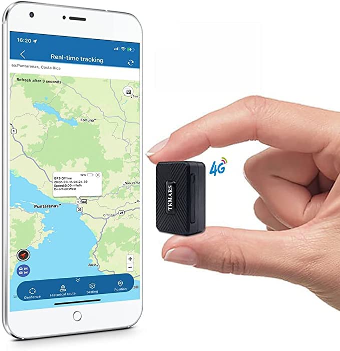 Mini GPS Tracker Equipment 4G Mini Car Tracker Real-time Tracking Strong Magnetic Portable Historical Route Playback Long Battery Life Waterproof Wide Applicable Range Car Children Free Platform