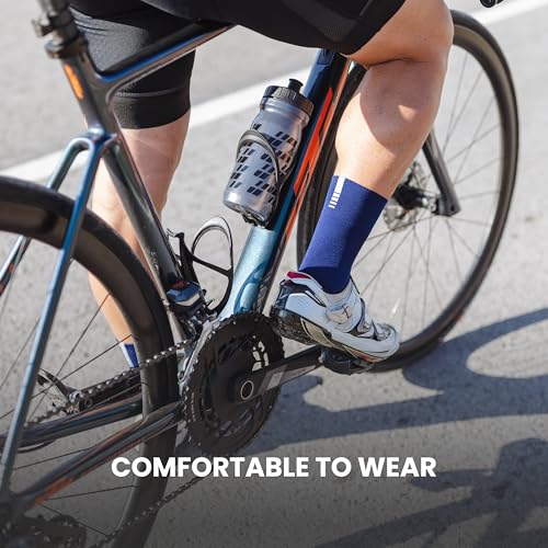 Image of GripGrab Lightweight SL Performance Summer Cycling Socks Eyecatching 2 Lengths Road Mountain Gravel Bike Indoor Biking