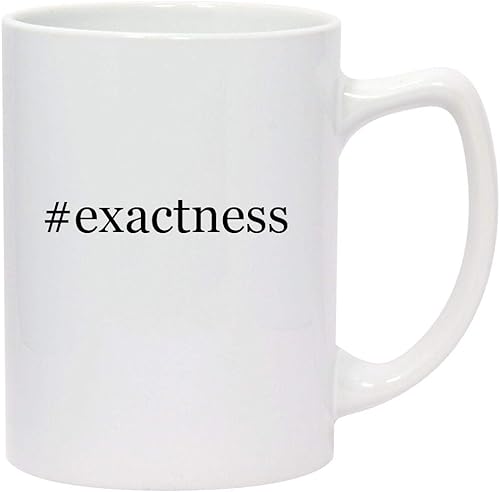 Miniatura 1 de #exactness - 14oz Hashtag White Ceramic Statesman Coffee Mug