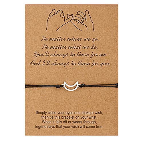 Image of COLORFUL BLING Mother Daughter Mommy and Me Heart Wish Bracelets Distance Matching Hollow Heart Horse Promise Promise Bracelet Friendship Jewelry Gifts