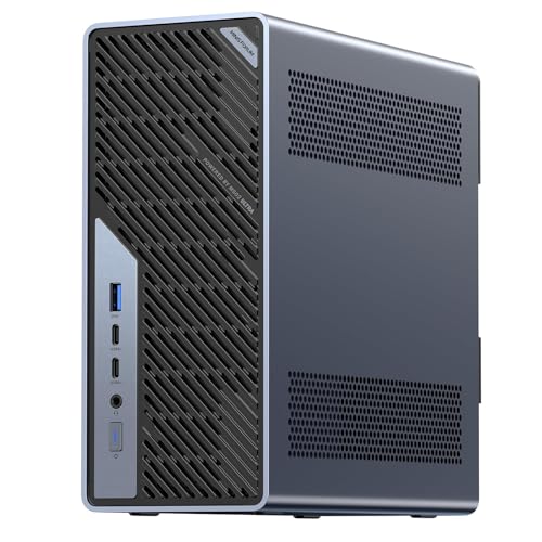 MINISFORUM MS-02 Ultra Workstation Mini PC, Intel Core Ultra 9 285HX (24C/24T, up to 5.5GHz), 192ECC RAM 2TB SSD, 4× M.2 Slots, USB4 v2 80Gbps, Dual 25GbE+10GbE+2.5GbE, Wi-Fi 7, 350W PSU