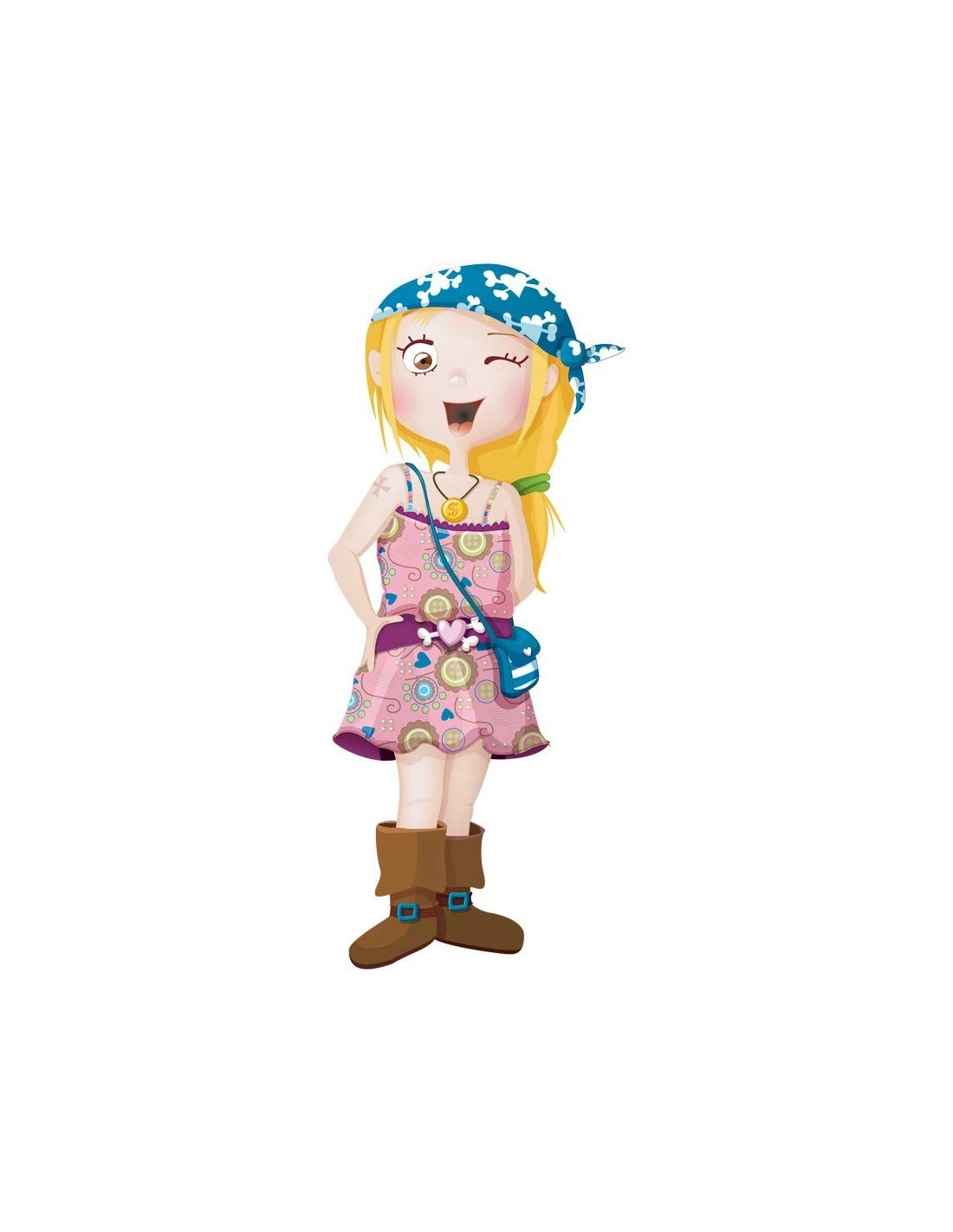 Sticker pirate Lily 120x55 cm au design exclusif pour chambre