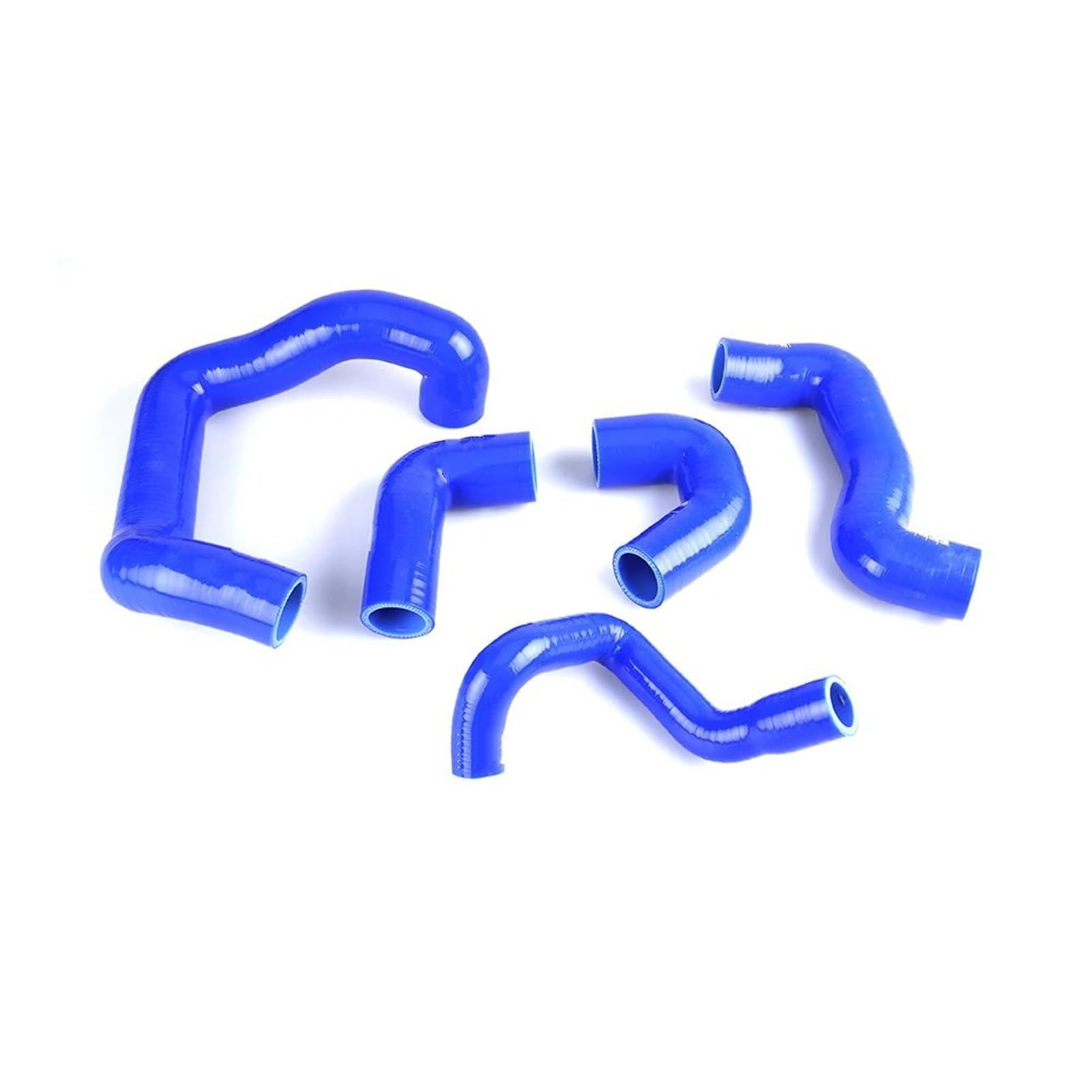 Compatible con Bmw E30 M20 325 325i 6 cilindros (1988-1993). Juego de mangueras silicona para intercooler, turbo y radiador (azul, rojo negro) Manguito Turbo(Blue)