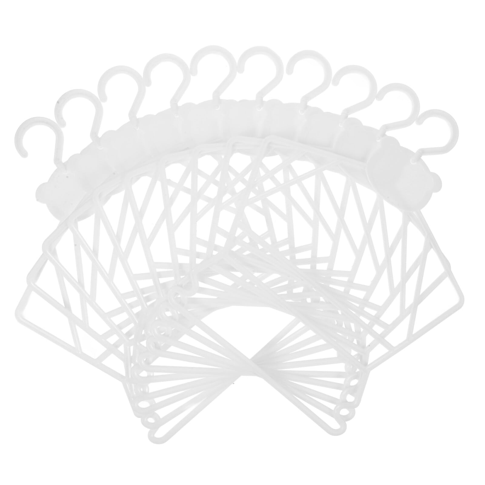 10pcs One Piece Clothes Hanger Baby Hangers Clothes Rack Kids Hangers Toddler Hangers Kids Plastic Hangers Clothes Hangers Child Hangers Baby Infant Hanger Hangers Plastic White