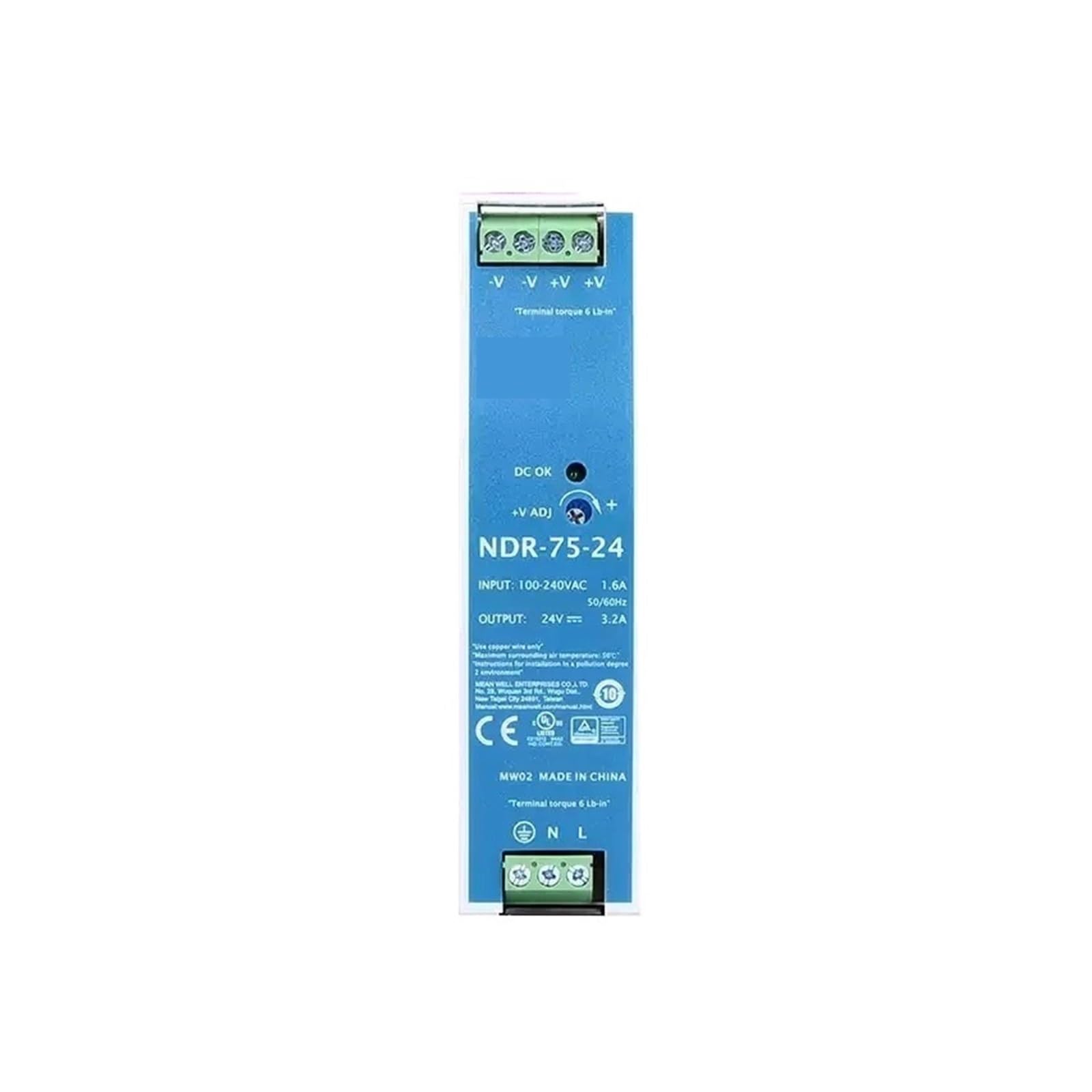 BRODEFUP NDR-75 NDR-75-12 NDR-75-24 NDR-75-48 75W Single Output power supply NDR-75 series(NDR-75-24V 3.2A)