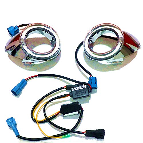 July King LED Light Guide Daytime Running Lights for Ford Focus III 2011 2012 2013, LED Angel Eyes DRL, 1:1 Replacement