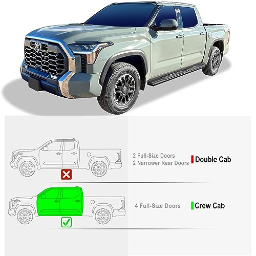Estribos Laterales APS OE Estilo para Toyota Tundra CrewMax miniatura 2