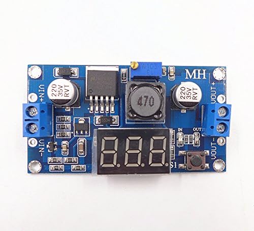 VDOTT® LM2596 DC-DC Buck Converter Step Down Module Power Supply Regulator Output 0-30V Red LED Display