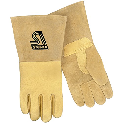 Welding Gloves, XL, Tan, Foam, Straight, PR