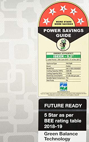 Image of Godrej 1 Ton 5 Star Inverter Split AC (GSC 12 GIG 5 DGOG Silver)
