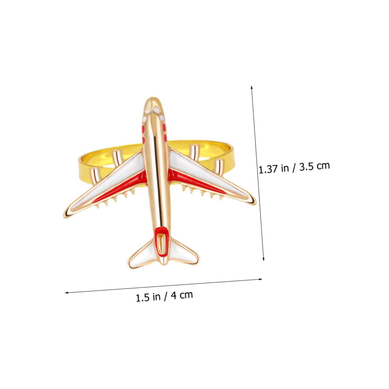 BESTOYARD 20piezas Servilletero Forma De Avión Anillo para Servilletas Decorativo para Mesa De Comedor para Bodas y Reuniones Familiares