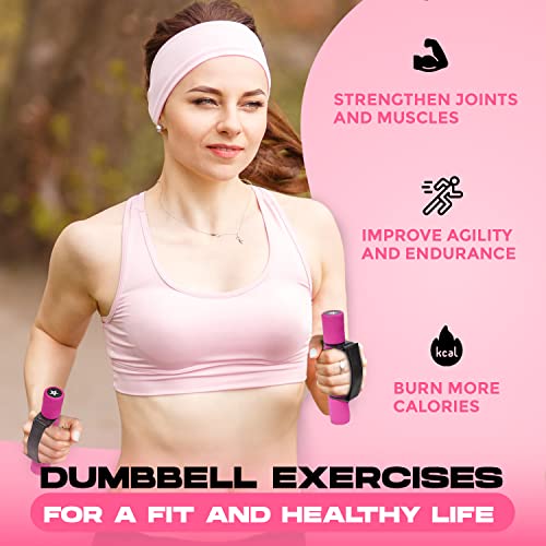 Yes4All Adjustable Dumbbell Hand Weights Set Of 2 Perfect For Women's Walking Or Travel Exercise With Adjustable Straps, Foam Cover, And Color Coded Weight (2Lbs, 3Lbs Or 4Lbs) Options #TOP3