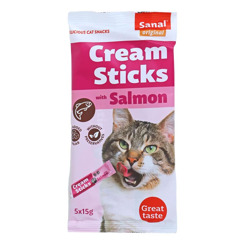 SanalSANAL CAT Cream sticks with Salmon 75g