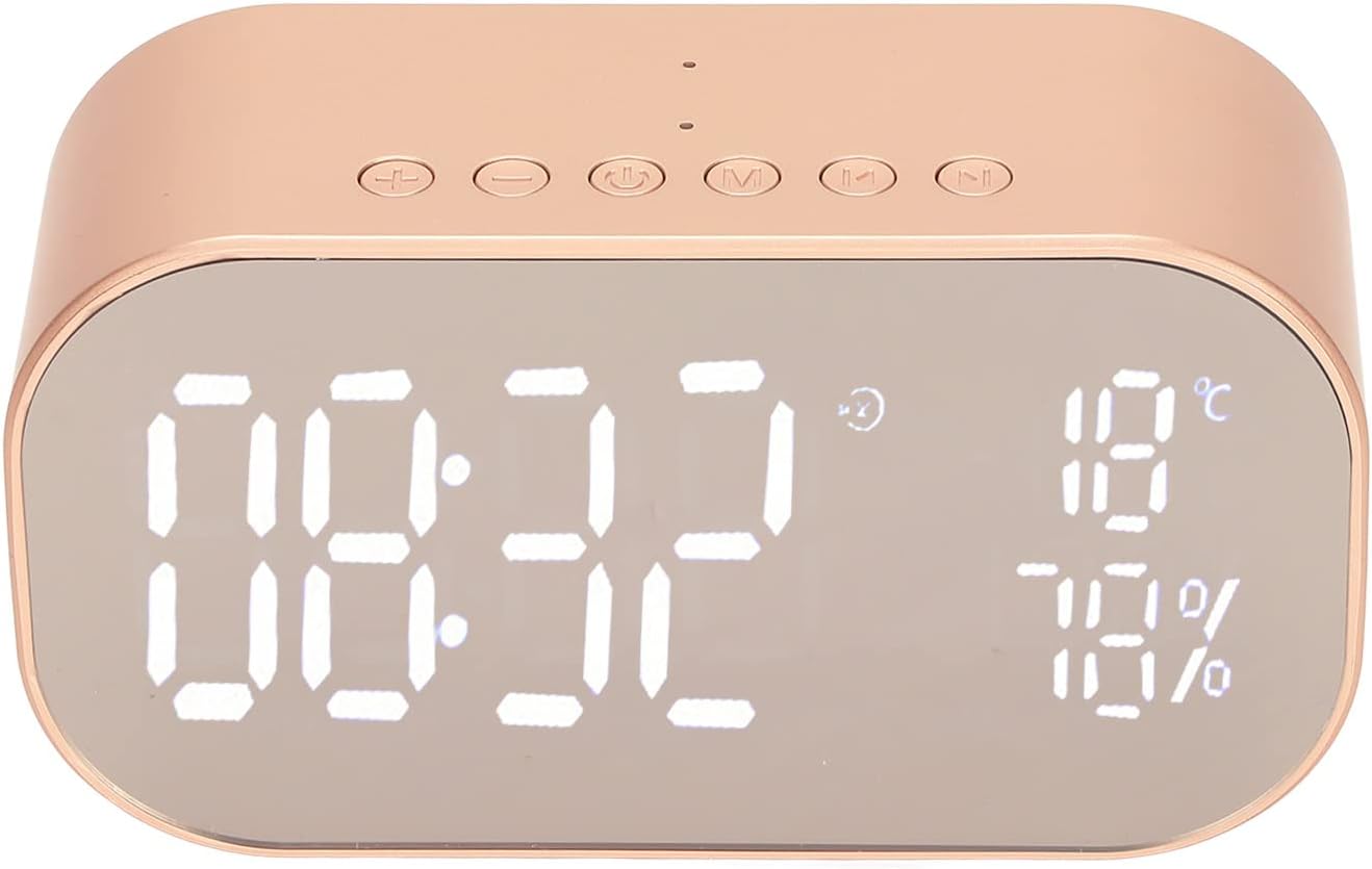 ASHATA Digital Alarm Clock Radio with LED Display