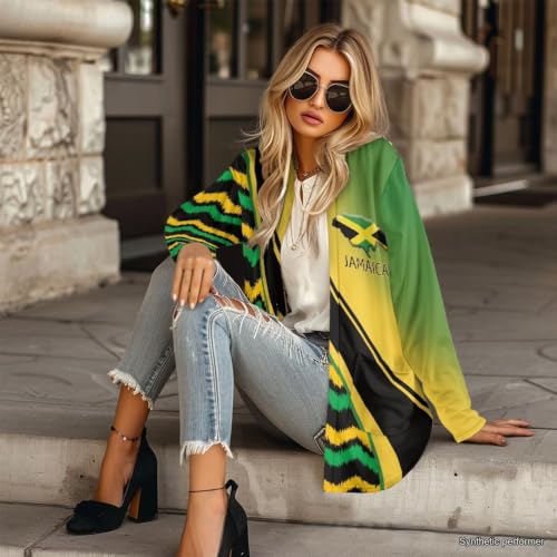 Image of Womens Open Fron Cardigan Sweaters Long Sleeve Tops Daily Coats