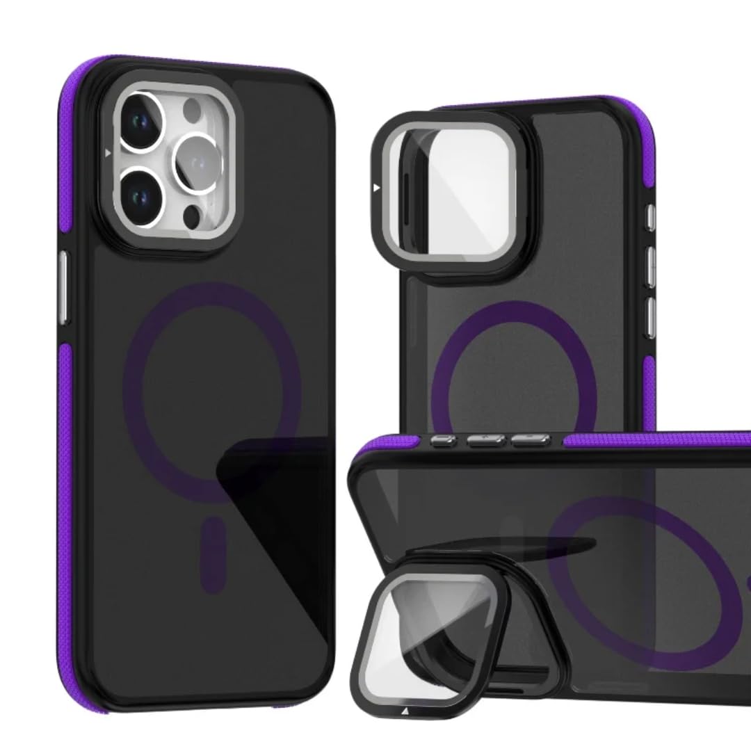 Étui de téléphone pliable avec support magnétique compatible iPhone 15 Plus - 7