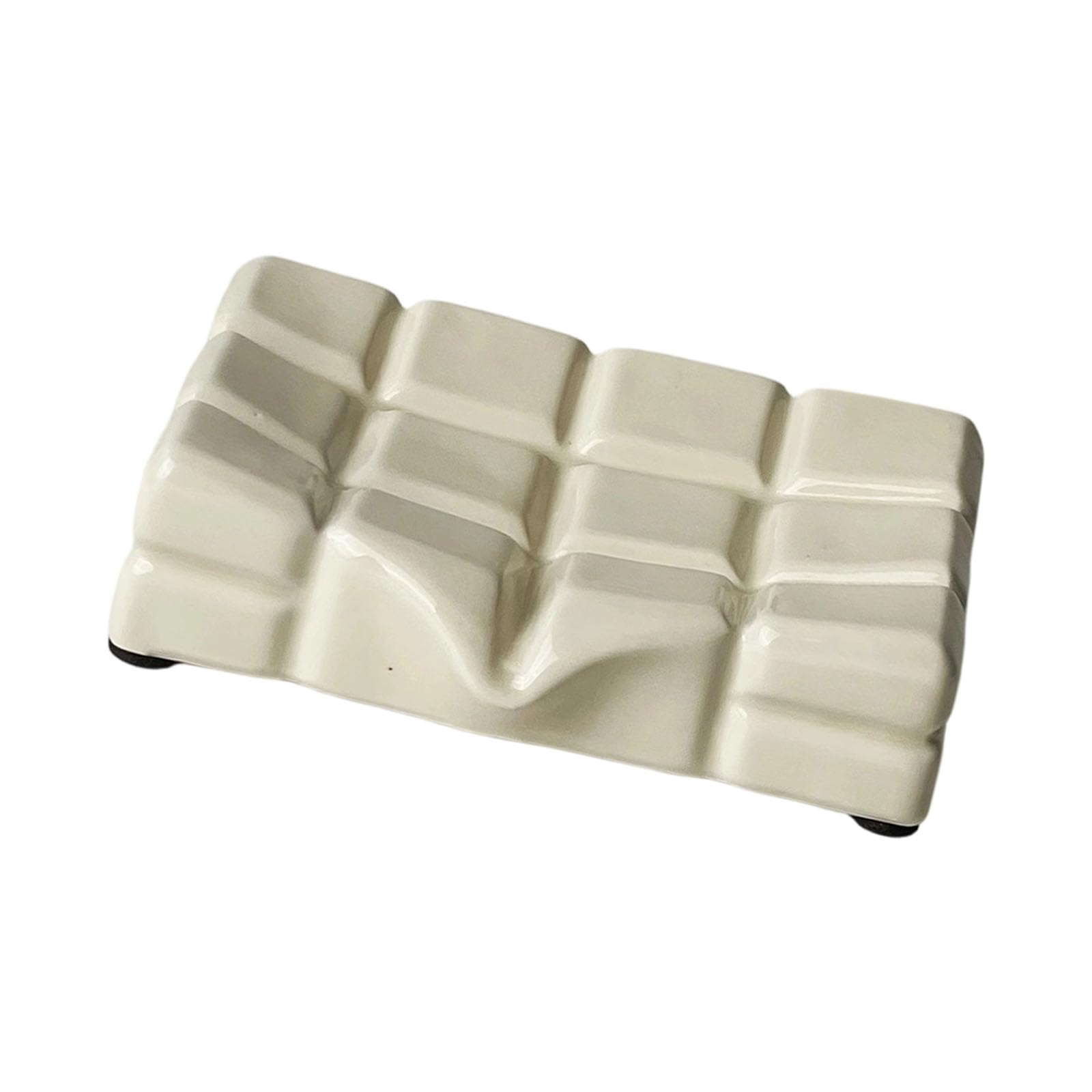SHINLHUA Chocolate Shaped Soap Dispenser Soap Tray Holder Draining for Kitchen and Shower for Bathroom and Kitchen Accessories Bathroom Holder Rack