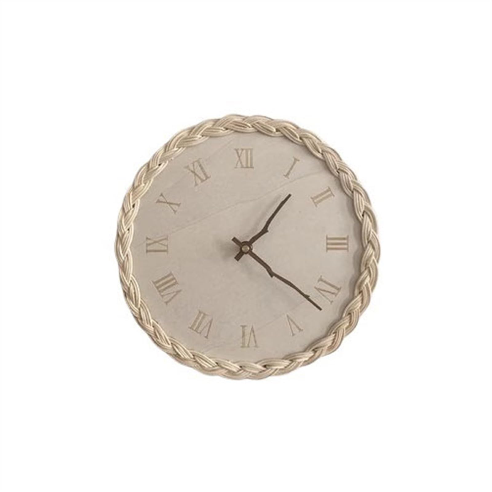 Reloj de pared de ratán creativo digital para decorar un salón moderno o dormitorio de B&B 8