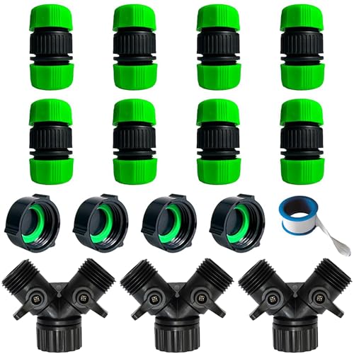 AMRITA Fittings for 1/2' Garden Soaker Hose, Female/Male Connector&Valves&Straight...
