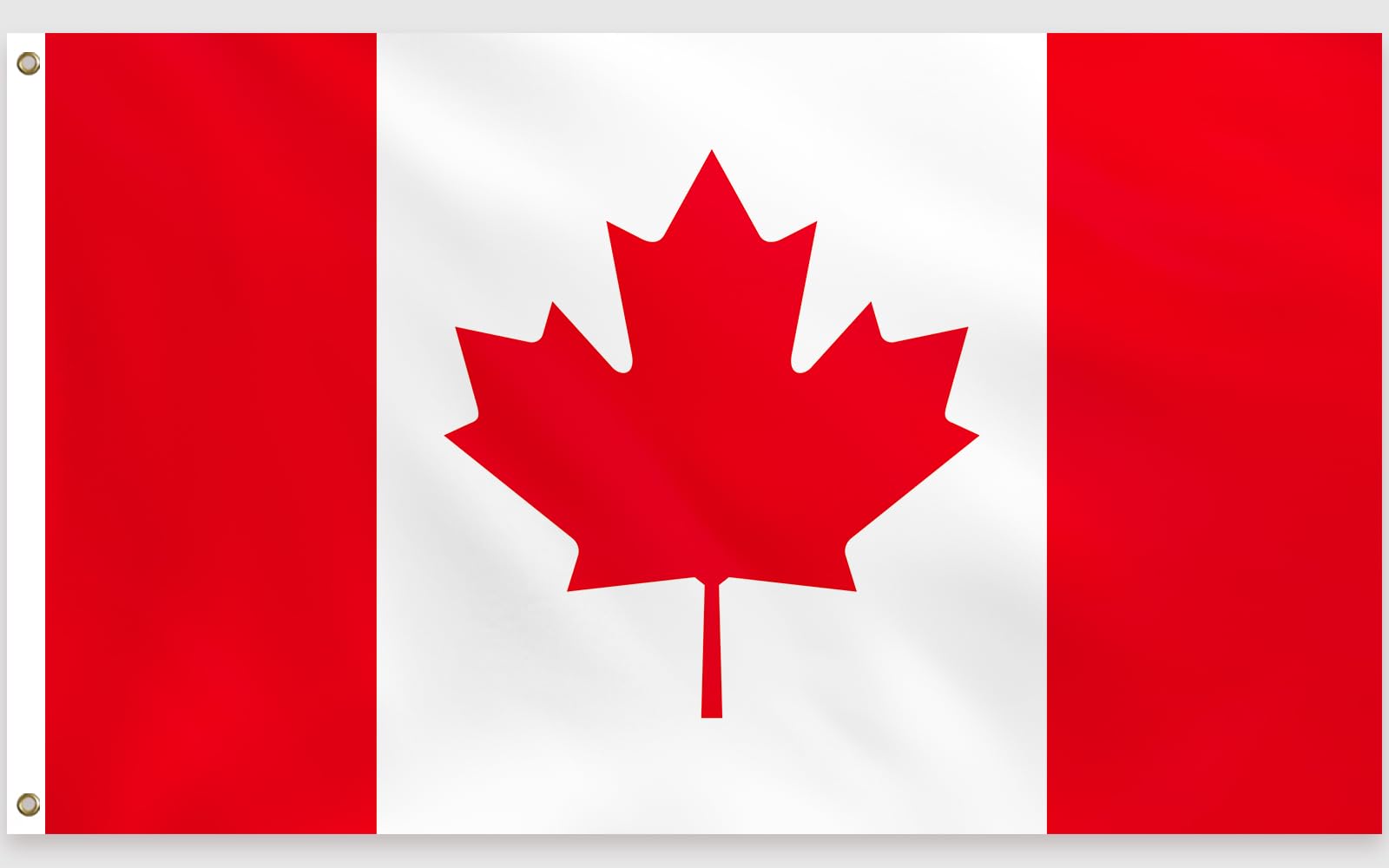 PartyYaa Canada Flag, 5ft x 3ft Canadian Flag for Party Decorations Single Side with 2 Brass Eyelets, Waterproof